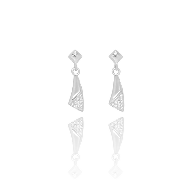 Kolczyki srebrne 925 z cyrkoniami wiszące