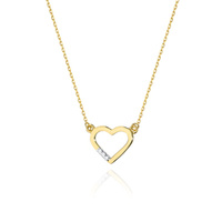 Naszyjnik Celebrytka Serce z brylantami CT-26 0,015ct