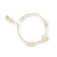 Bransoleta złota 585 Serce