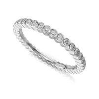 Obrączka ślubna model stj535 białe złoto 0,585