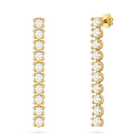 Kolczyki złote T0330 próby 0,585 z diamentami laboratoryjnymi