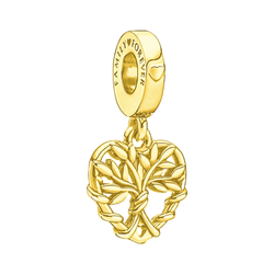 Biżuteria SayU Charms zawieszka Serce drzewo rodowe srebro złocone