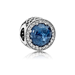 Biżuteria SayU Charms zawieszka niebieski Kamień