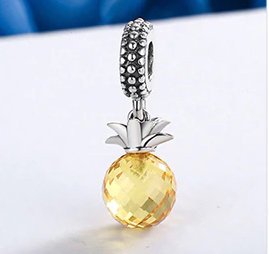Biżuteria SayU Charms zawieszka Ananas