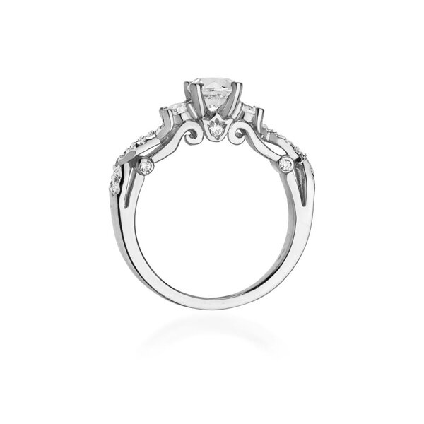 Pierścionek z żółtego złota z brylantem  T-023 1,04ct