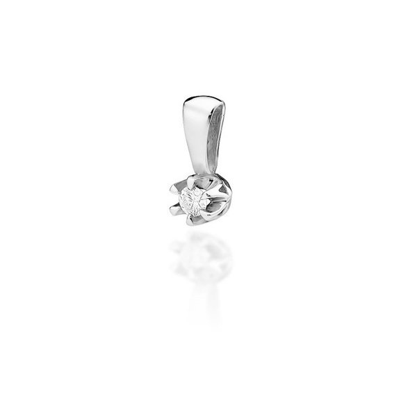 Zawieszka złota próby 0,585 z brylantami tz-32 0,08ct