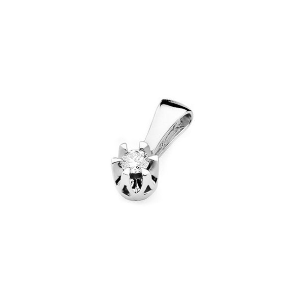 Zawieszka złota próby 0,585 z brylantami tz-32 0,08ct