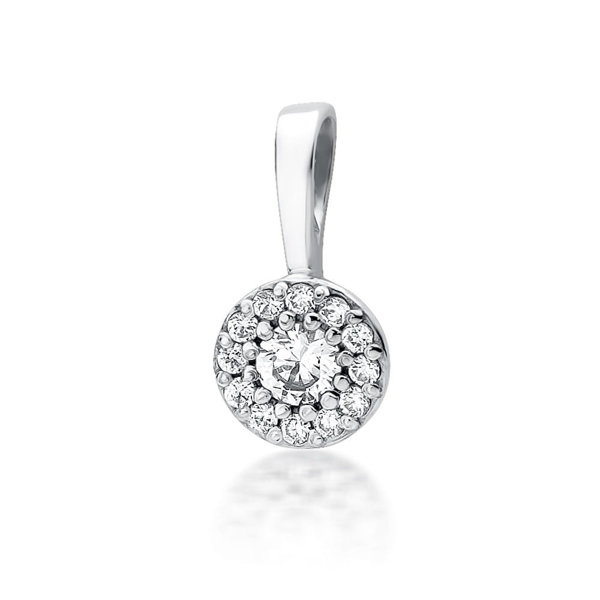 Zawieszka złota próby 0,585 z brylantami tz-443 0,22ct